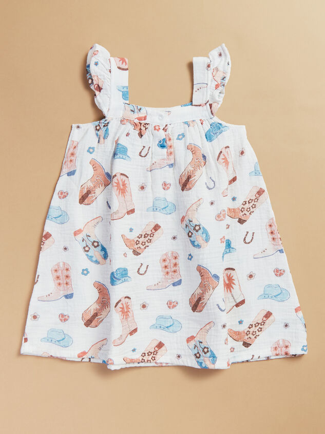 Country Girl Boots Dress Detail 3 - TULLABEE