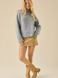 Josie Mock Neck Sweater Detail 3 - TULLABEE