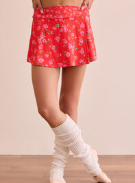 Tempo Floral Mini Skort Detail 3 - TULLABEE