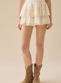 Raleigh Layered Lace Shorts Detail 2 - TULLABEE
