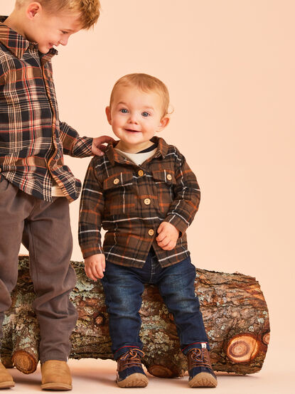 Ed Plaid Baby Shacket - TULLABEE