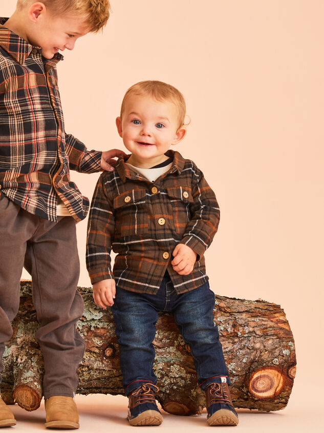 Ed Plaid Baby Shacket - TULLABEE