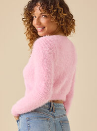 Delilah Eyelash Cardigan Detail 5 - TULLABEE