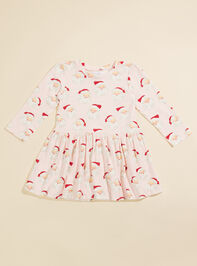 Jolly Santa Ribbed Dress by MudPie Detail 2 - TULLABEE