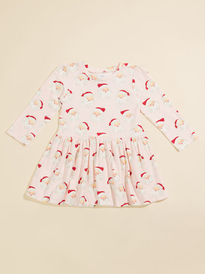 Jolly Santa Ribbed Dress by MudPie - TULLABEE