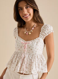 Annie Floral Babydoll Top - TULLABEE