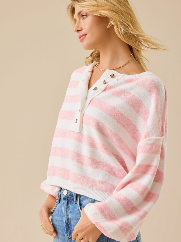 Waverly Stripe Crew Neck Detail 4 - TULLABEE