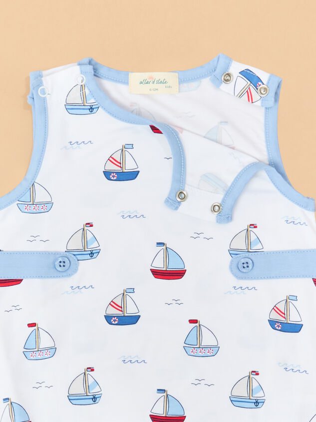 Little Captain Romper Detail 2 - TULLABEE