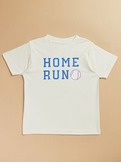 Home Run Baseball Graphic Tee - TULLABEE
