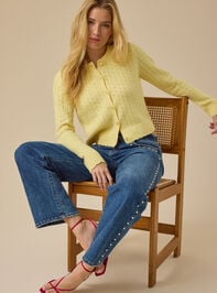 Olivia Pointelle Cardigan - TULLABEE