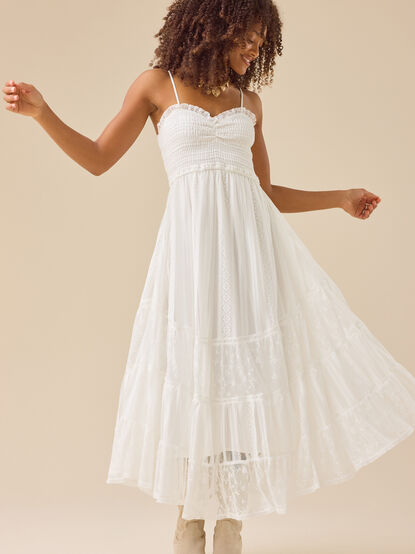 Tami Lace Tiered Maxi Dress - TULLABEE