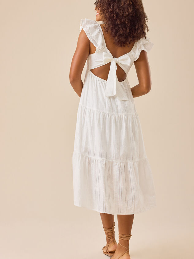 Taegan Clip Dot Maxi Dress Detail 5 - TULLABEE