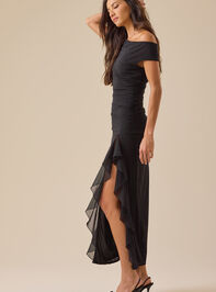 Kalea Mesh Maxi Dress Detail 3 - TULLABEE