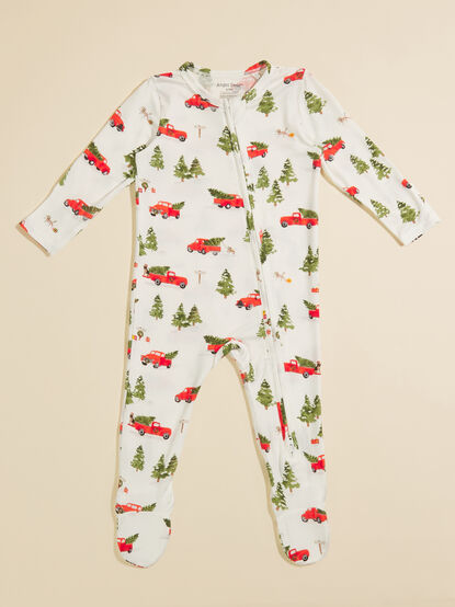 Christmas Truck Footie - TULLABEE