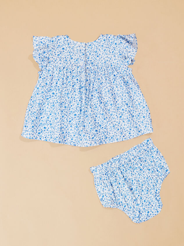 Gracie Floral Smocked Dress Detail 3 - TULLABEE