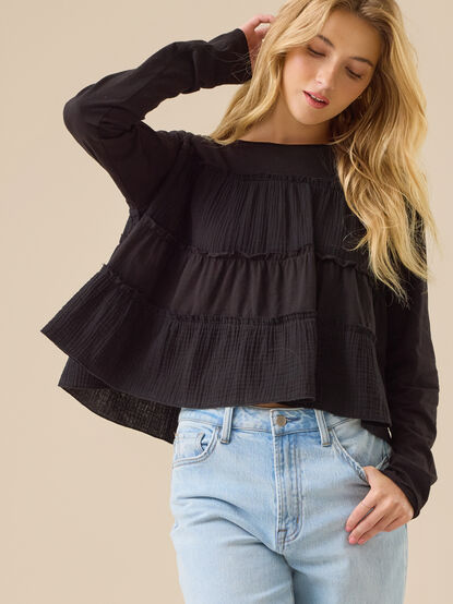 Lila Tiered Babydoll Top - TULLABEE