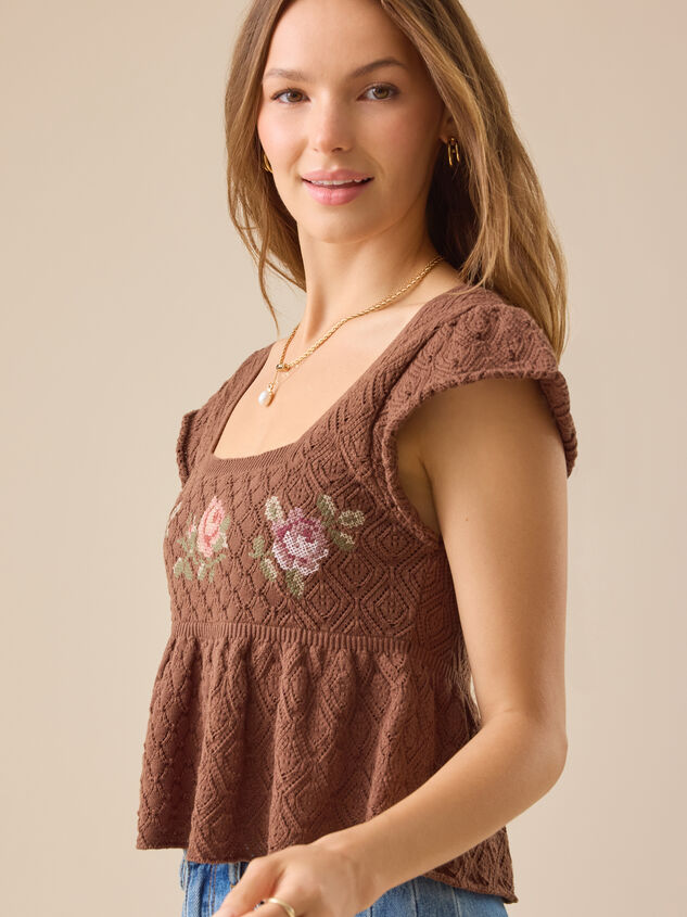 Brynlee Floral Babydoll Top Detail 4 - TULLABEE