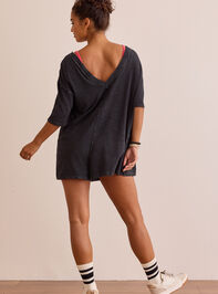 Hang Tough Washed Reversible Tee Romper Detail 4 - TULLABEE