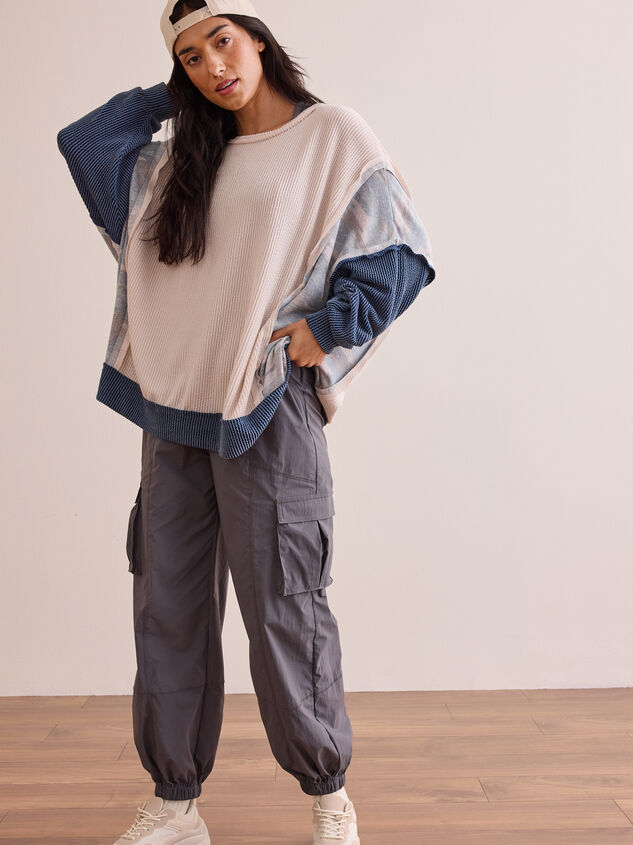 Free Feeling Rib Pullover Detail 2 - TULLABEE