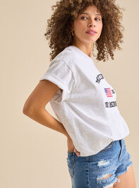 Americana Oversize Tee Detail 3 - TULLABEE