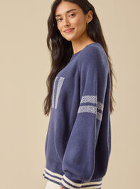 Brynn Ski Varsity Sweater Detail 4 - TULLABEE