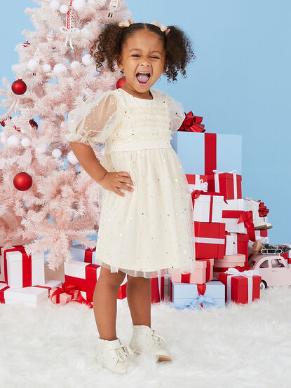 Stella Glitter Dress - TULLABEE