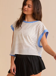 Vista Stripe Tee Detail 3 - TULLABEE