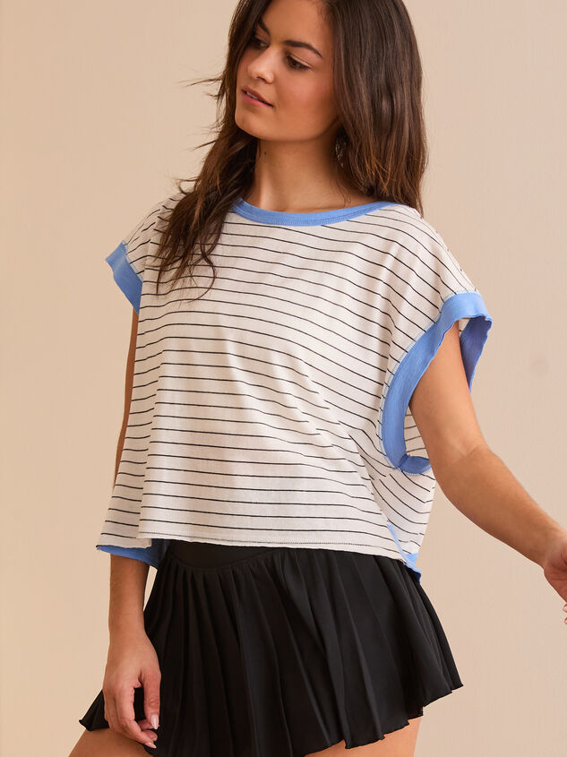 Vista Stripe Tee Detail 3 - TULLABEE