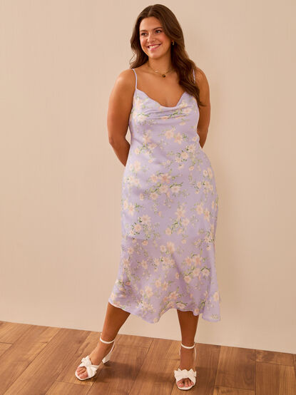 Allianna Floral Midi Dress - TULLABEE