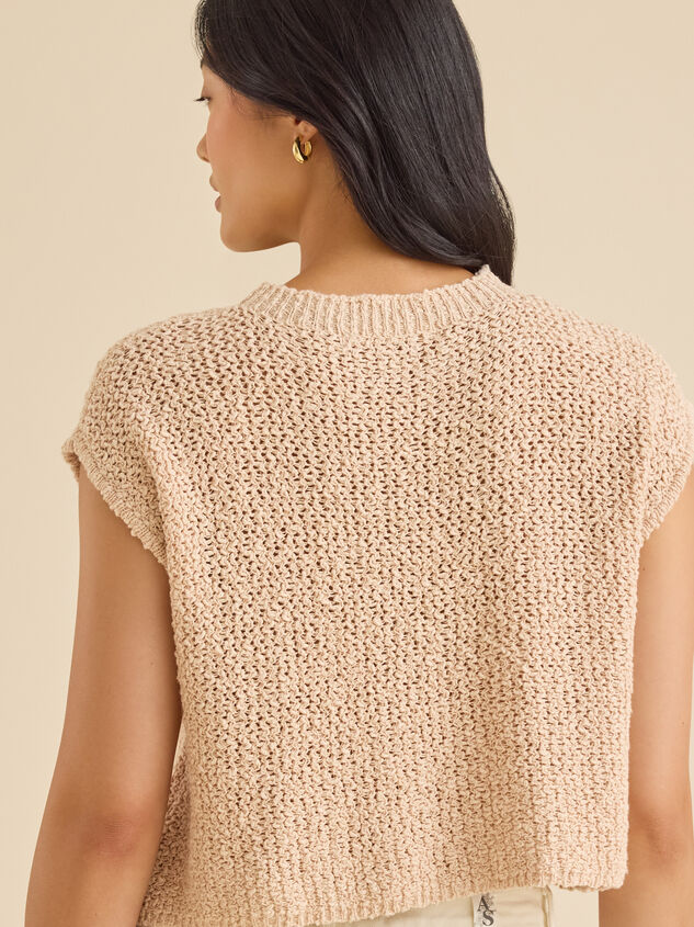 Ethel Cropped Vest Detail 4 - TULLABEE