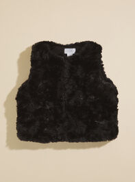 Geneva Fur Vest by MudPie Detail 2 - TULLABEE