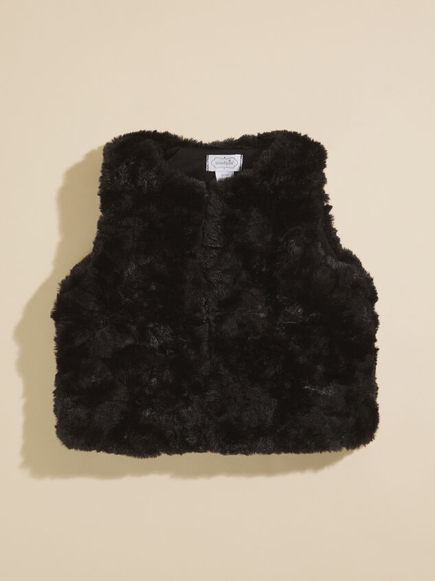 Geneva Fur Vest by MudPie Detail 2 - TULLABEE