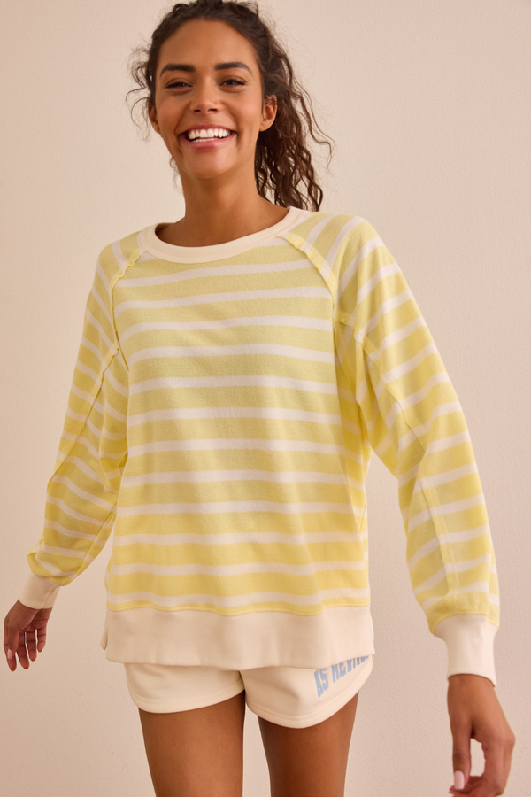 Warm-up Stripe Pullover - Altar'd State
