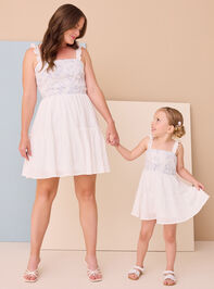 Lucy Floral Tiered Dress Detail 4 - TULLABEE