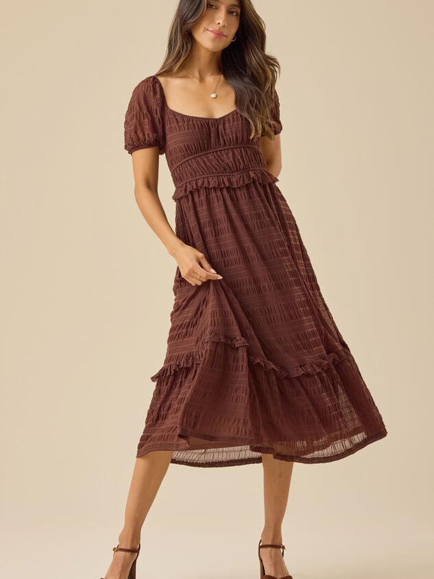 Lottie Textured Maxi Dress - TULLABEE