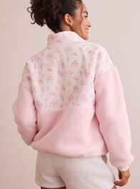 Wildflower Sherpa Zip Up Detail 5 - TULLABEE