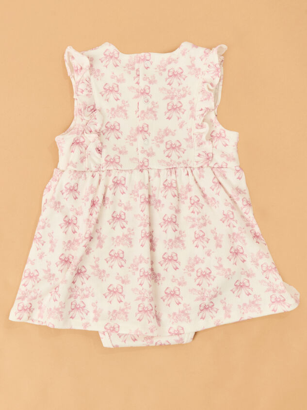 Bonnie Bows Toile Skirt Bodysuit Detail 3 - TULLABEE