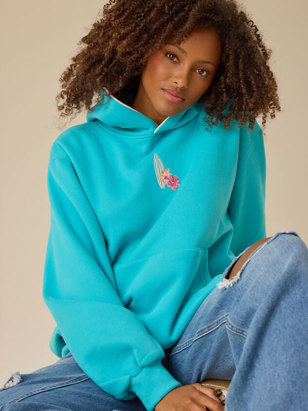 The Sea Is My Happy Place Hoodie Detail 6 - TULLABEE