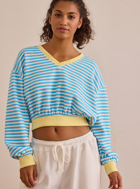 Supersoft Stripe Pullover Detail 2 - TULLABEE