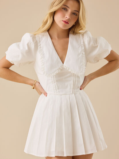 Fanny Collared Mini Dress - TULLABEE