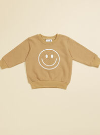 Smiley Terry Baby Sweatshirt - TULLABEE