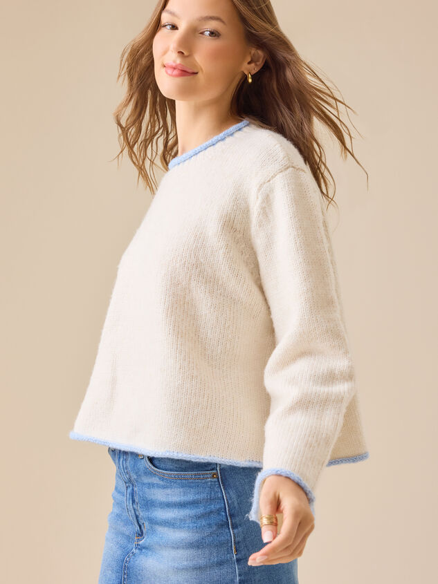 Aspen Mock Neck Sweater Detail 4 - TULLABEE
