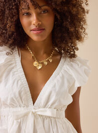 Vivian Bubble Hem Bow Top Detail 3 - TULLABEE