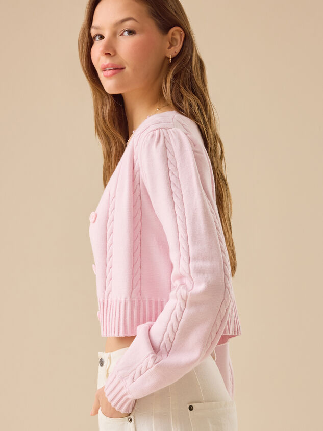 Livvy Two Piece Cable Cardigan Detail 3 - TULLABEE
