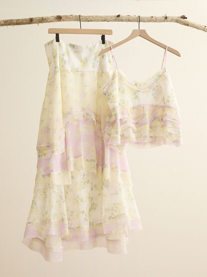 Bellani Floral Ruffle Top - TULLABEE
