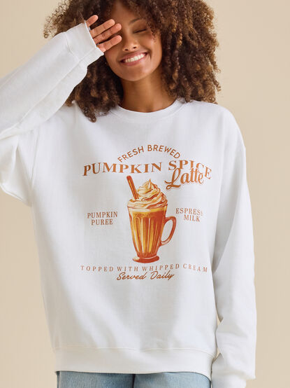Pumpkin Spice Latte Pullover - TULLABEE