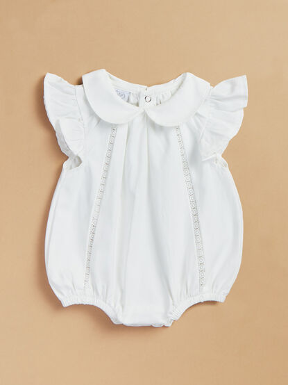 Abigail Peter Pan Collar Bubble by Mudpie - TULLABEE
