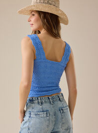 Blaire Seamless Floral Cami Detail 4 - TULLABEE