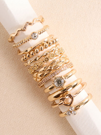 Everyday Gold Ring Set - TULLABEE