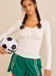 Pure Motion Henley Long Sleeve Detail 3 - TULLABEE